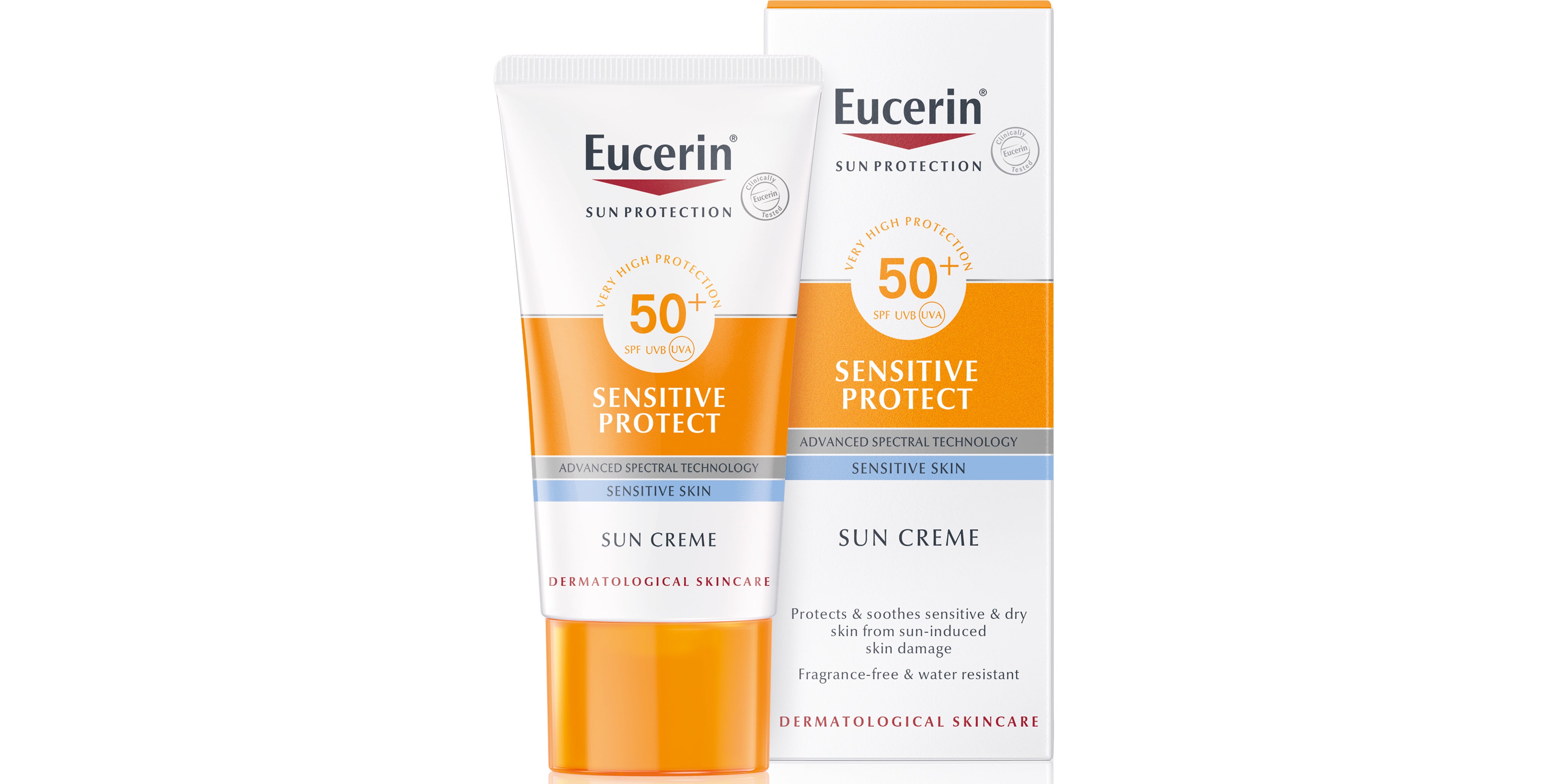 Eucerin Sun Sensitive Protect Face Sun Cream for Sensitive Skin SPF 50+, Boots