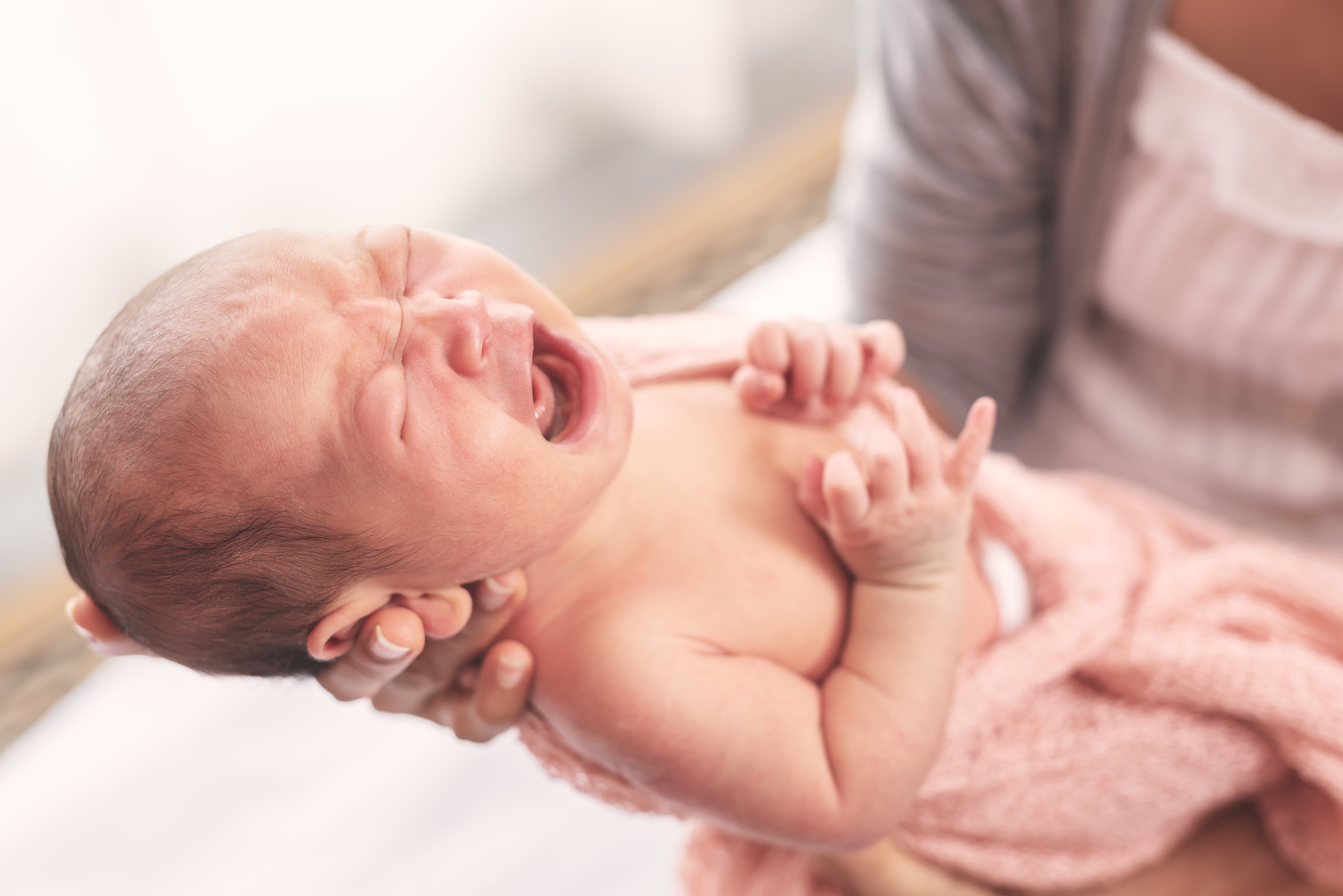 Up to a fifth of babies are thought to get colic, which peaks at six weeks and settles by four months