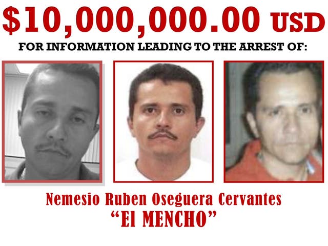 <p>El Mencho fundó el CJNG en 2010, tras una ruptura con el Cártel de Milenio</p>