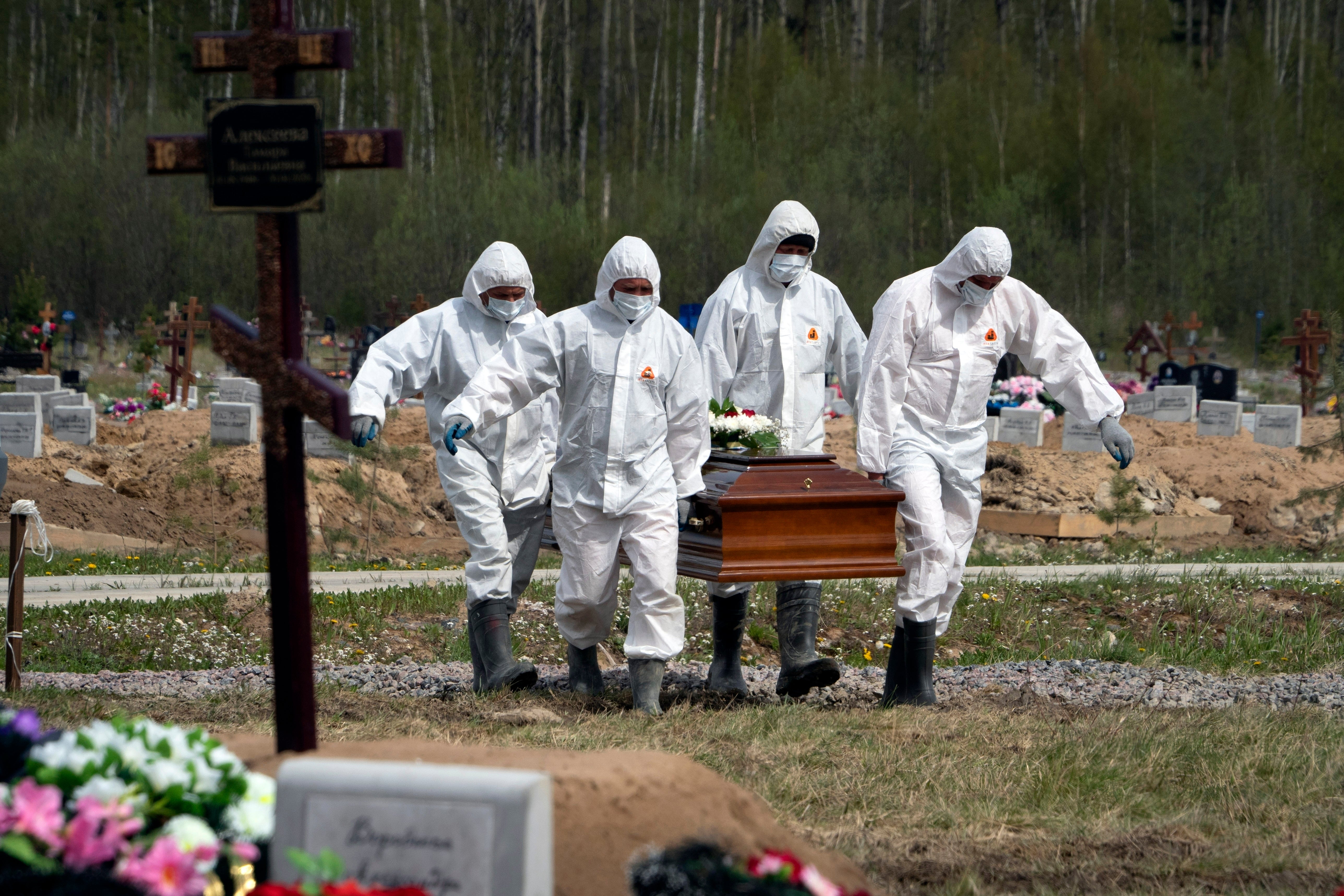 Virus Outbreak Russia Deaths