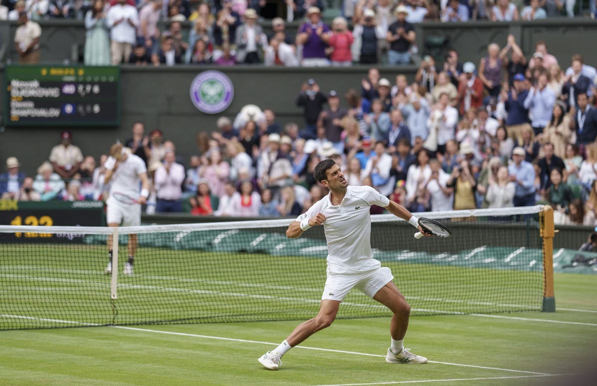 How top seed Novak Djokovic reached another Wimbledon final
