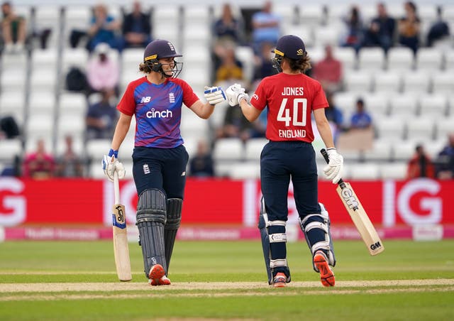 Nat Sciver and Amy Jones starred for England in their win over India