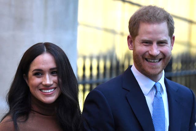 <p>Prince Harry and Meghan</p>