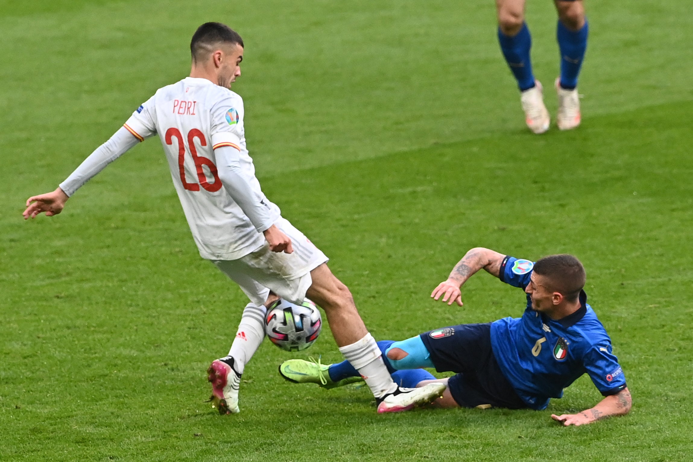 Marco Verratti and Italy’s midfield are set to provide Rice and Phillips their biggest test of the tournament