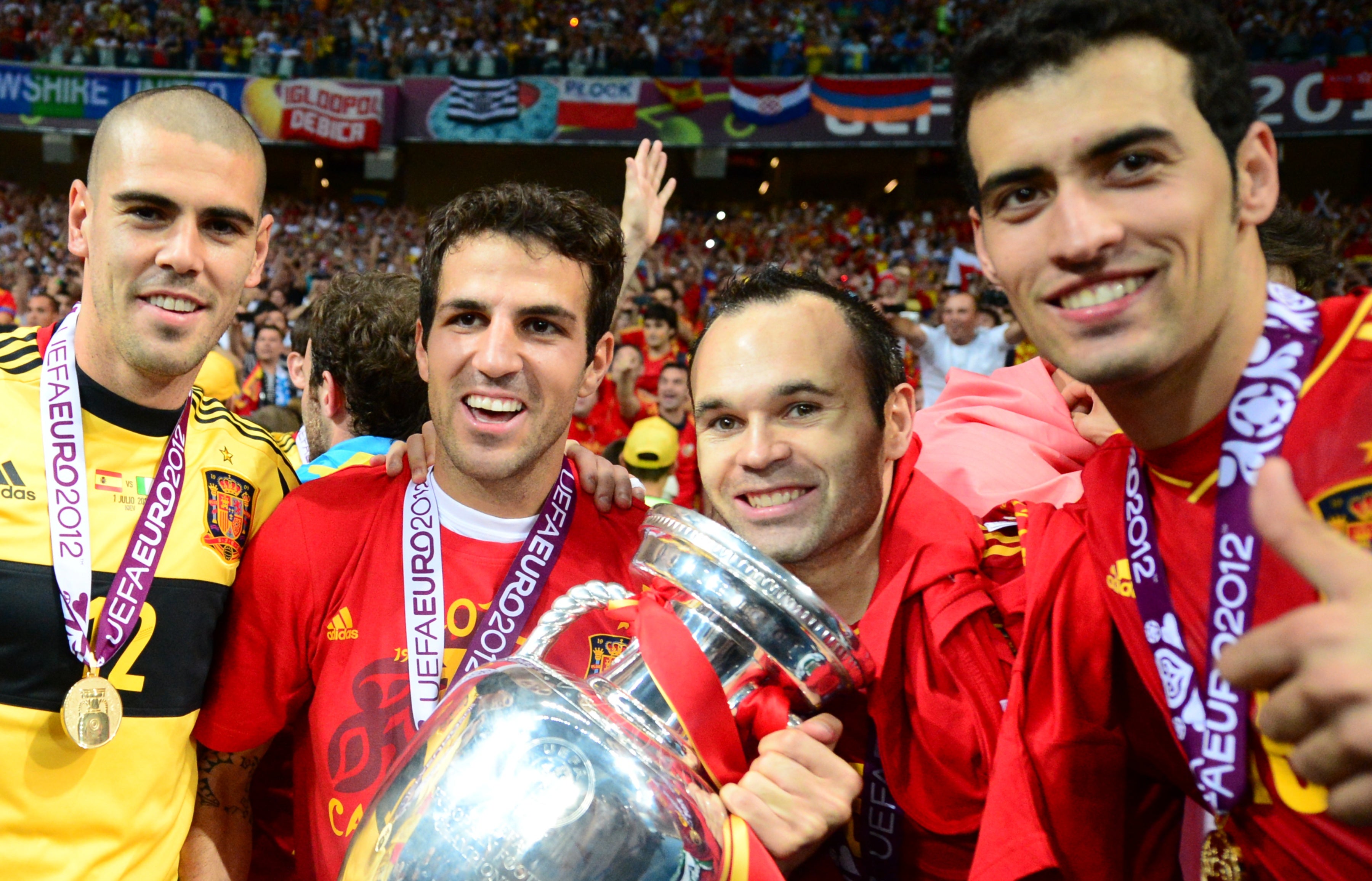 Iniesta was man of the match in the Euro 2012 final win against Italy