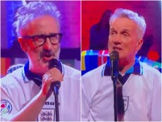 Euro 2020: David Baddiel and Frank Skinner reunite for last ‘Three Lions’ performance before England final