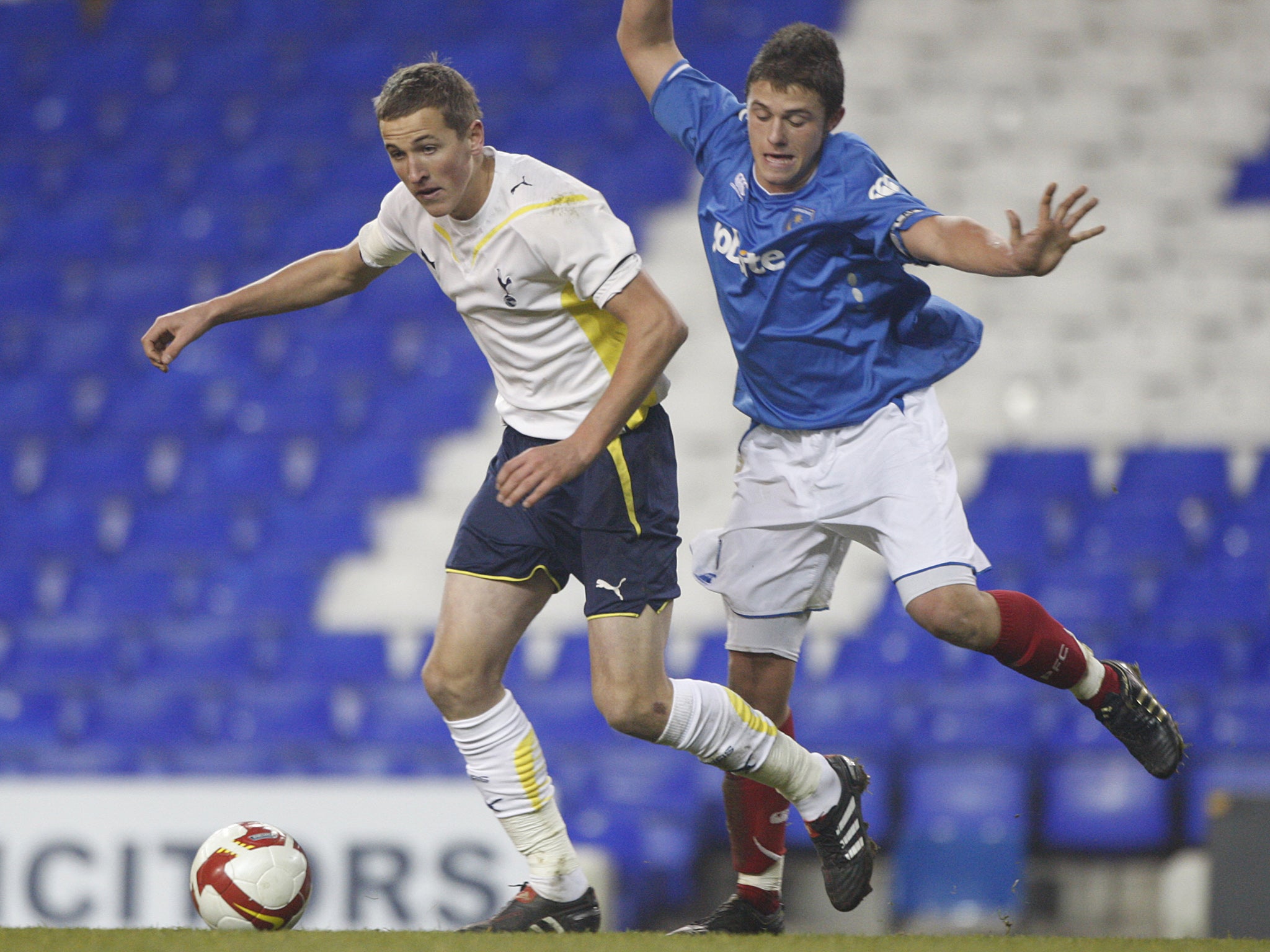 A young Harry Kane in action for Tottenham Hotspur