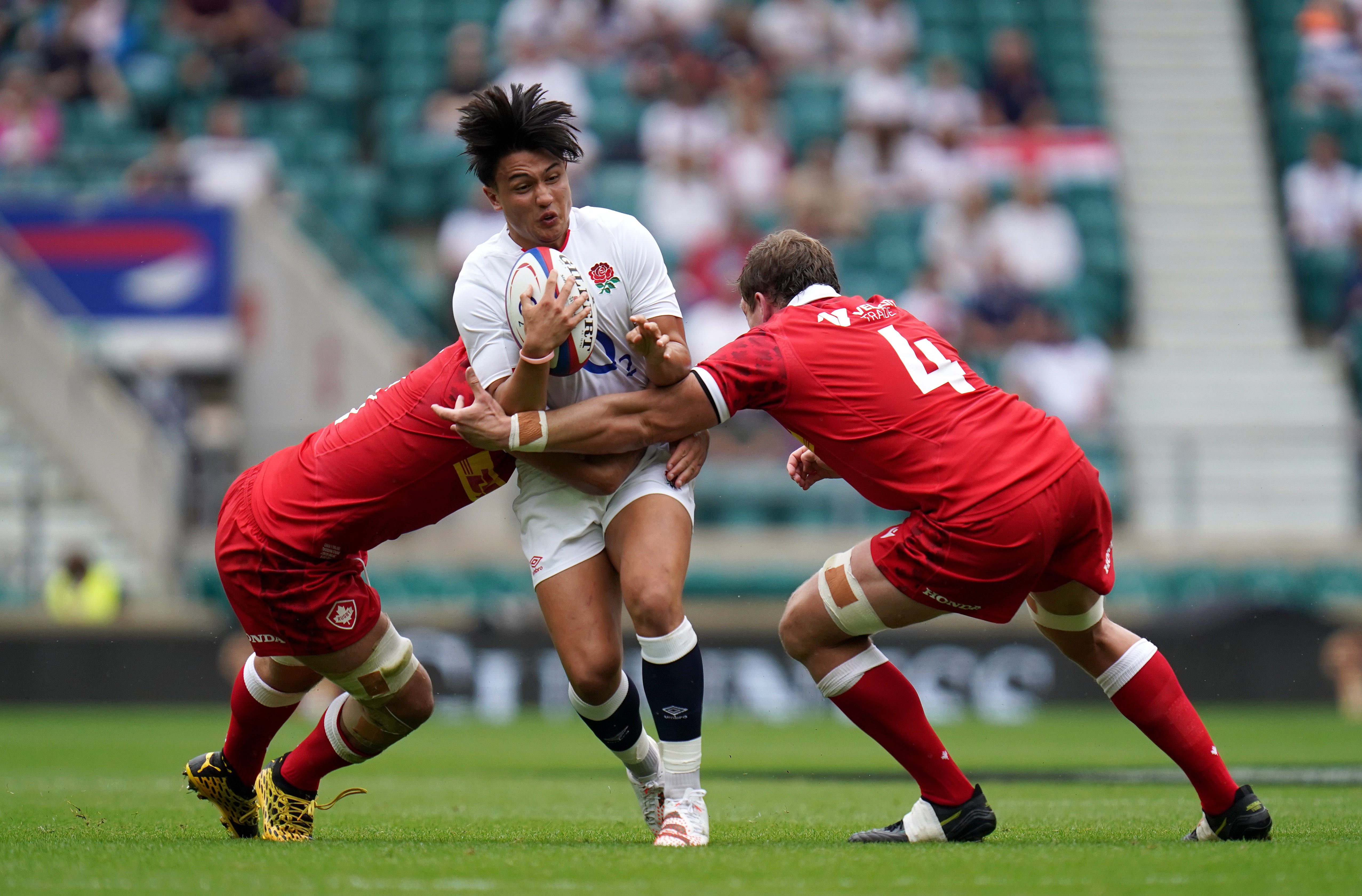 Marcus Smith in action against Canada