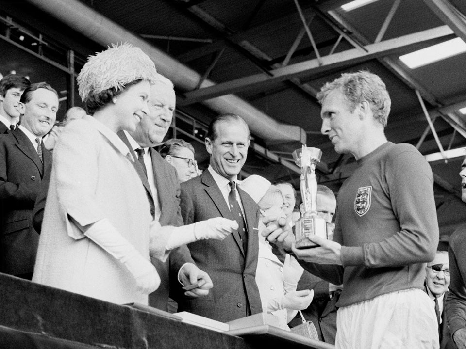 The Queen’s letter to Gareth Southgate recalled her presentation of the World Cup to England in 1966