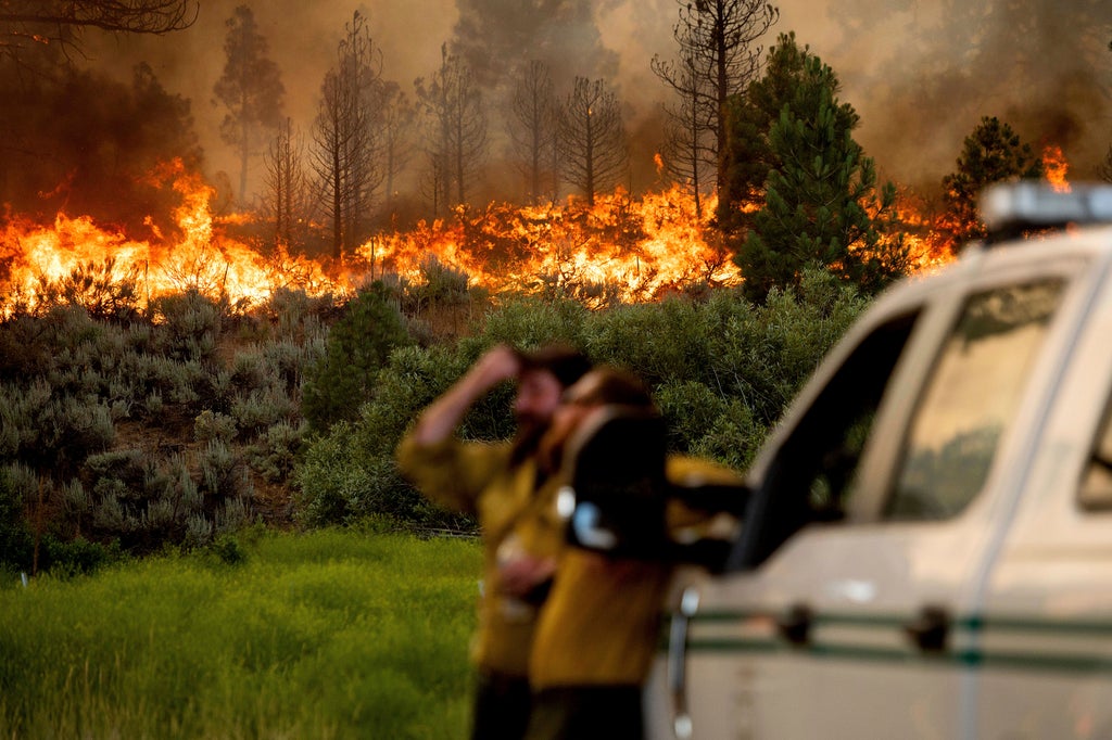 Heat wave blankets US West as fires rage in several states Lake Tahoe Arizona Nevada National Weather Service Death Valley