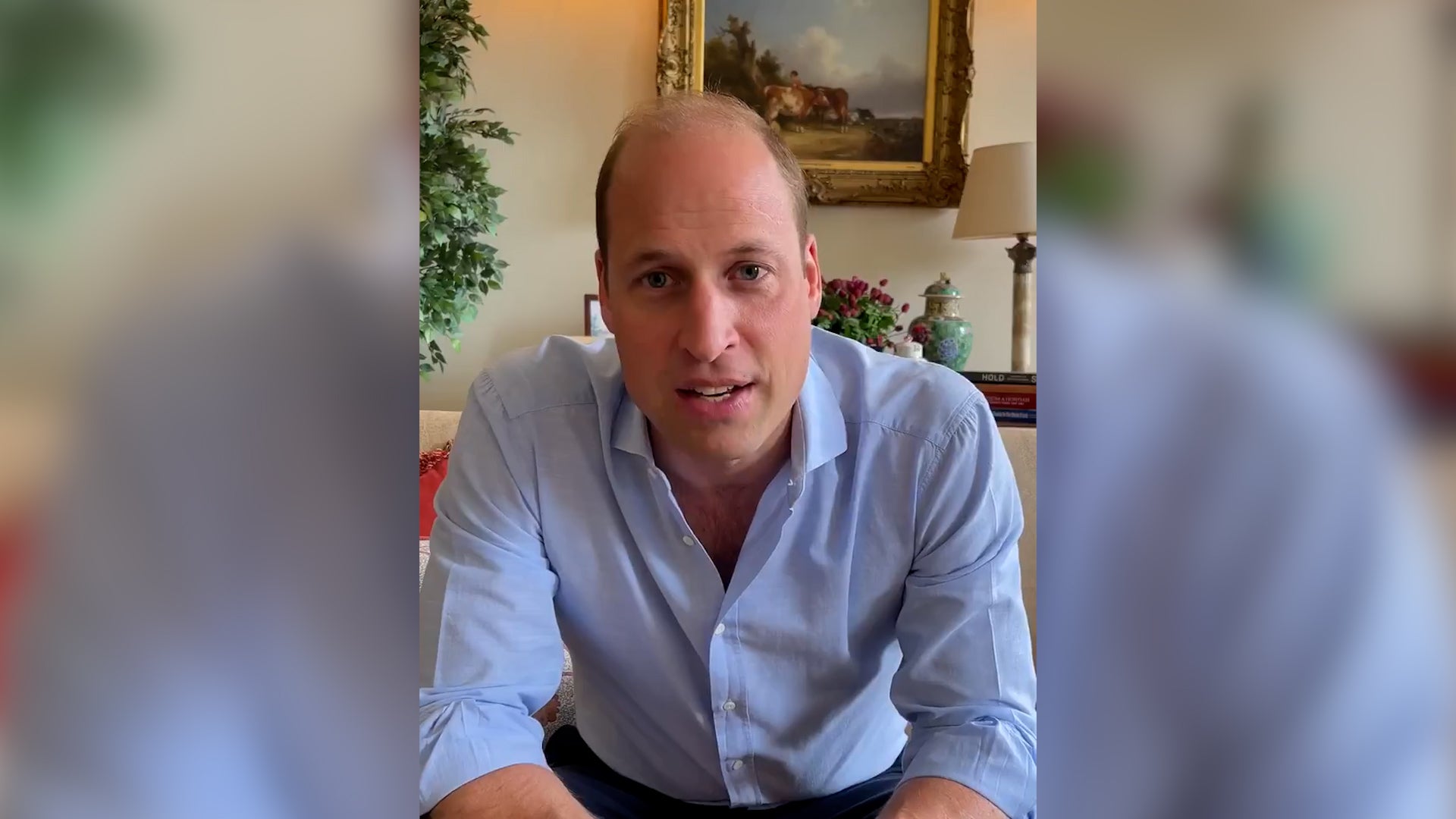 <p>The Duke of Cambridge gives a message to the England football team ahead of the UEFA Euro 2020 final at Wembley</p>