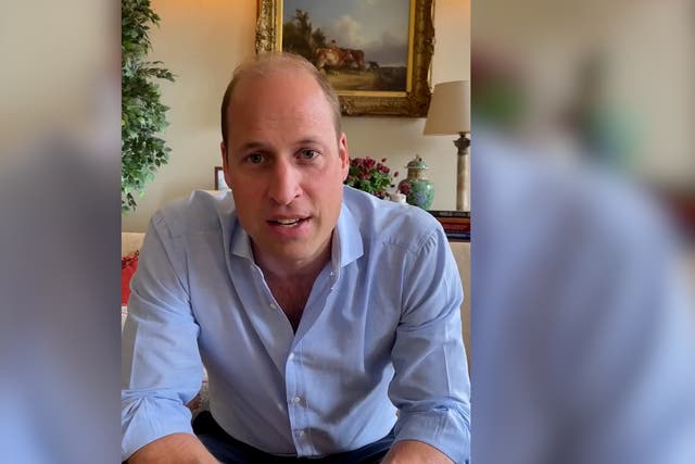 <p>The Duke of Cambridge gives a message to the England football team ahead of the UEFA Euro 2020 final at Wembley</p>