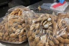 Customs officers seize 500g of meth smuggled into country inside peanut shells