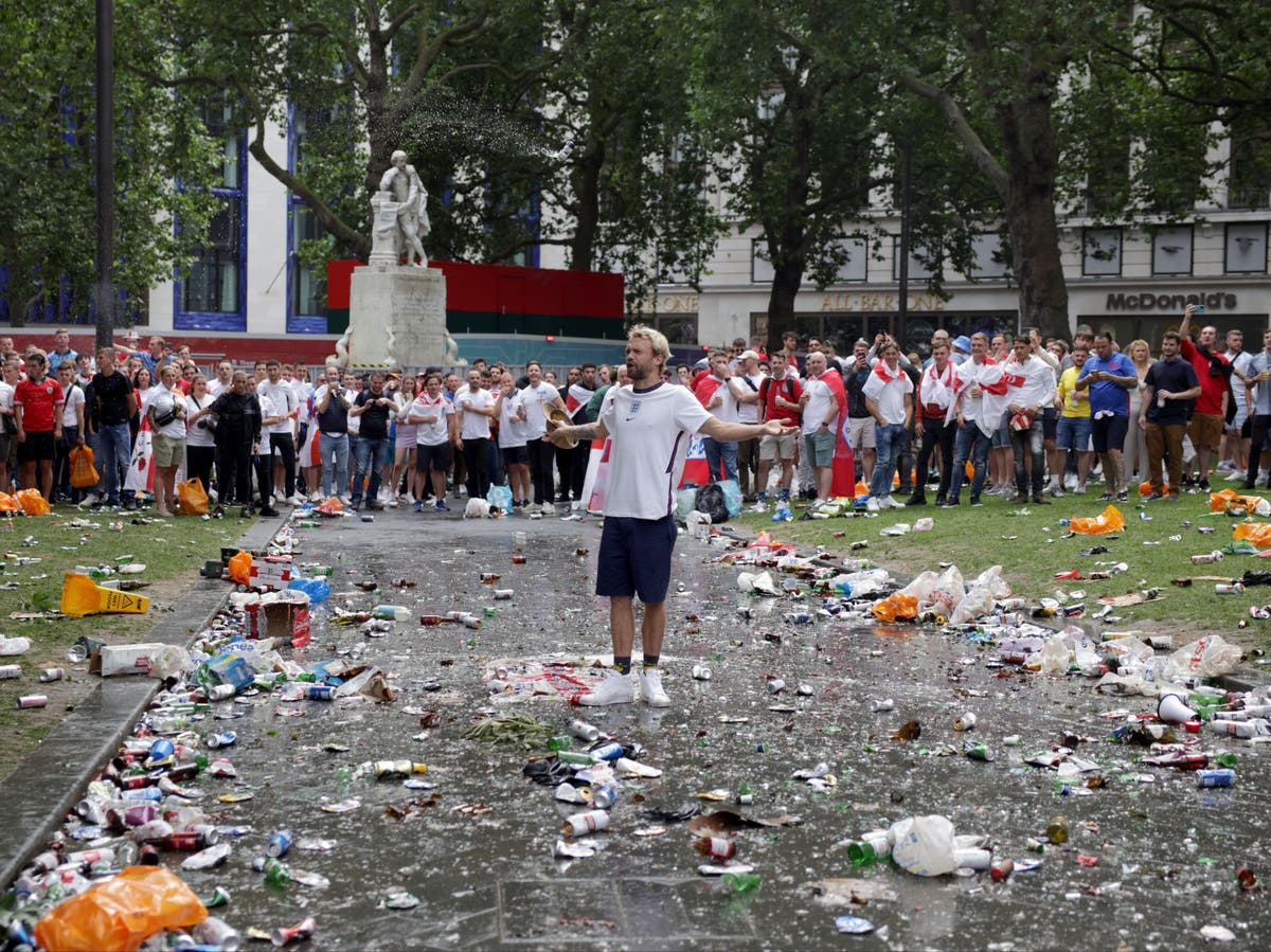 England fan news &mdash; live: Wembley gates stormed as tens of thousands pour into London despite police warnings