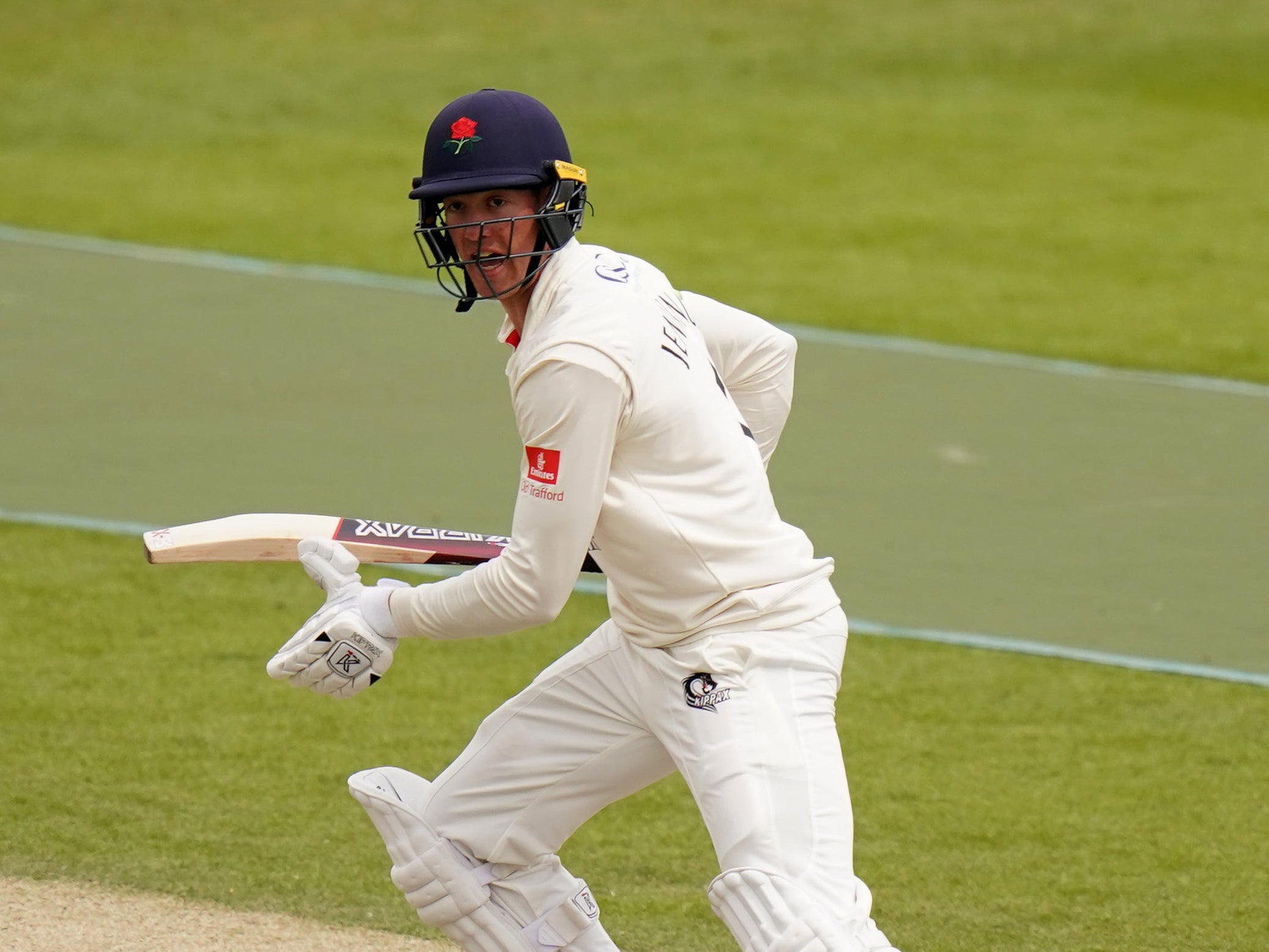 Lancashire’s Keaton Jennings scored 132 on day one of the Roses clash with Yorkshire at Emerald Headingley (Adam Davy/PA).