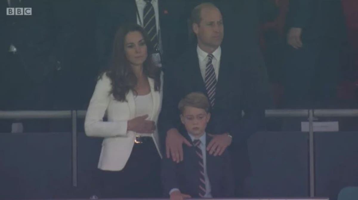 &lsquo;That face represents all of England right now&rsquo;: fans react to Prince George&rsquo;s response to Euro 2020 loss