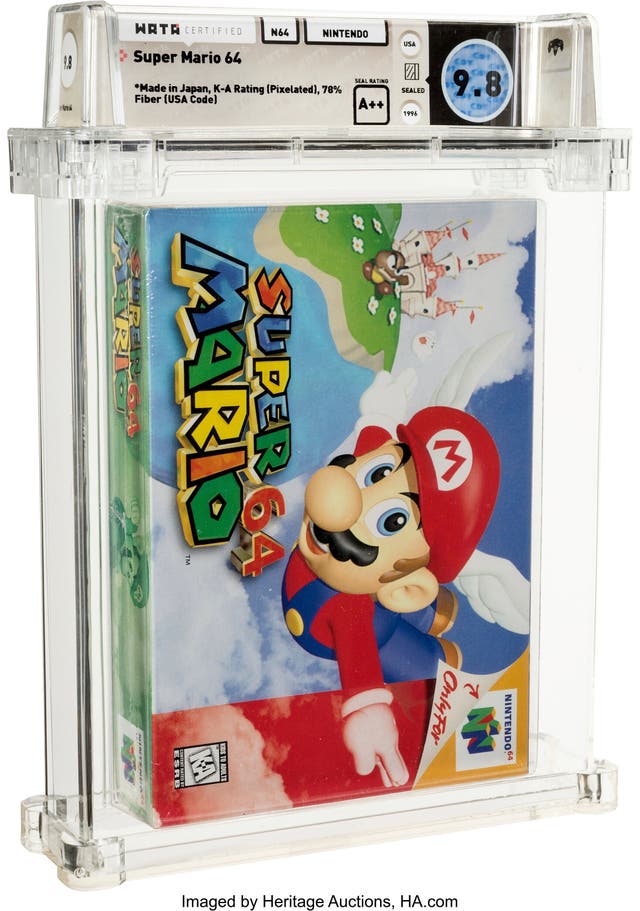 SUPER MARIO 64-SUBASTA