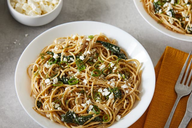 <p>This easy, breezy dinner is done in the time it takes to cook the pasta</p>