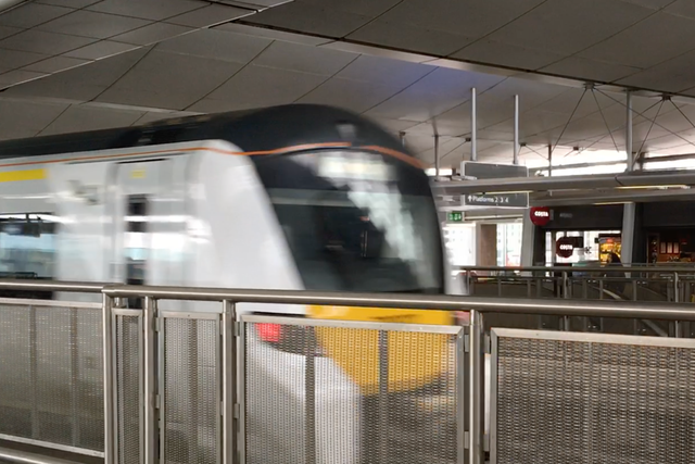 <p>Going places? A Thameslink train arriving at London Blackfriars, one of the stations affected by staff shortages</p>