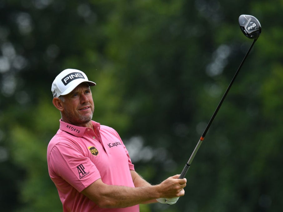 Lee Westwood in action at the Scottish Open