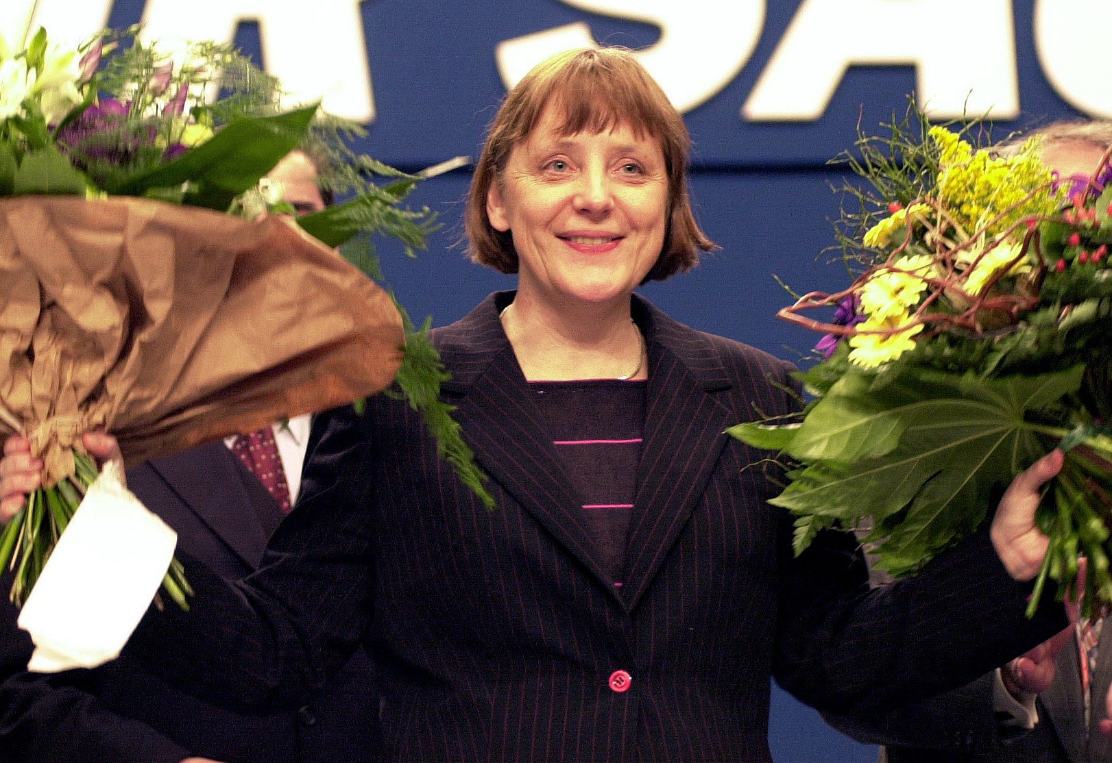 Merkel is elected leader of Christian Democratic Union in 2000
