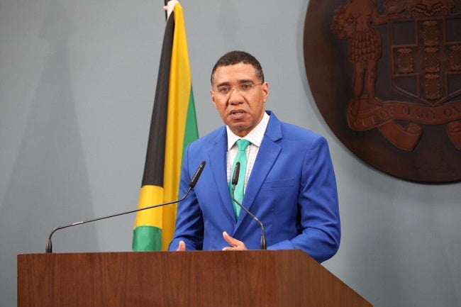 Prime Minister Andrew Holness