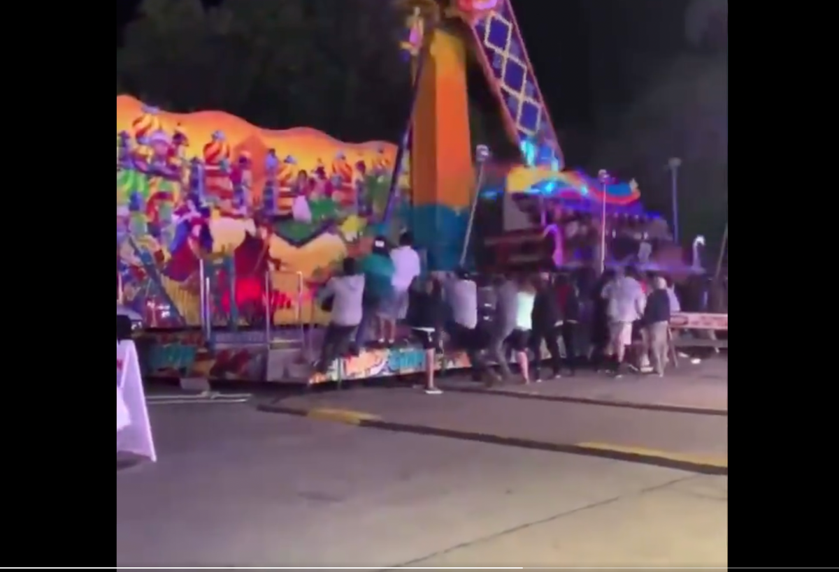 Onlookers band together to catch carnival ride and stop tragedy