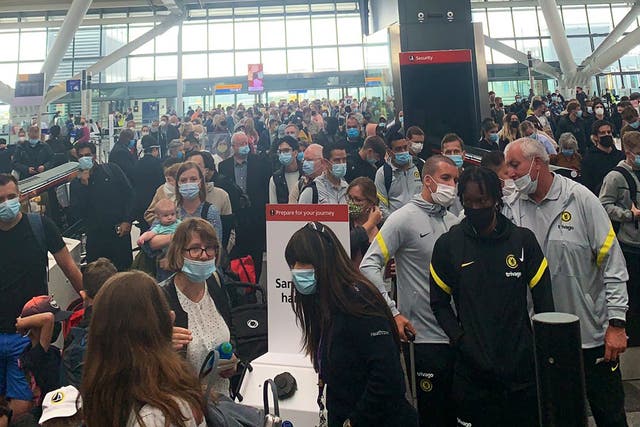 <p>‘Total chaos’ at Heathrow this morning</p>