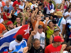 Cuba protests spread to Miami as president threatens ‘battle in the streets’