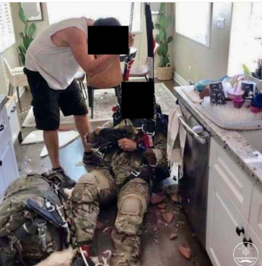 British army parachutist crashes through roof and into California home on training exercise