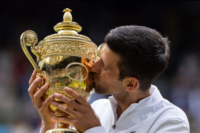 <p>Novak Djokovic won Wimbledon in 2021 </p>