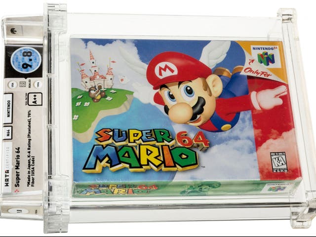 <p>The copy of ‘Super Mario 64’ which became the most expensive video game ever</p>