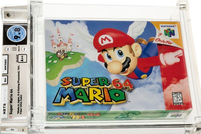 <p>The copy of ‘Super Mario 64’ which became the most expensive video game ever</p>