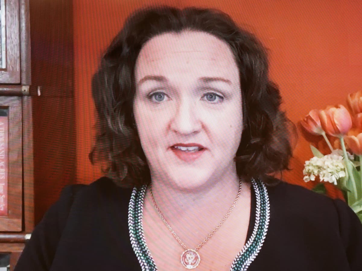 Katie Porter town hall sees punches thrown after far-right opponent brings supporters to &lsquo;confront&rsquo; her