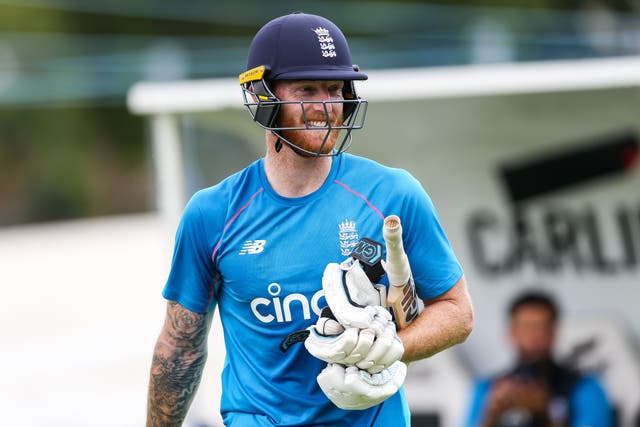 <p>Ben Stokes had words of encouragement for England's footballers</p>