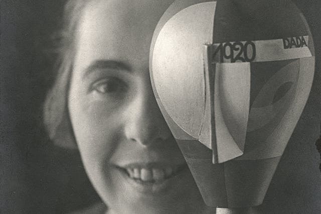 <p>‘Sophie Taeuber with her Dada head’, 1920, by Nicolai Aluf</p>