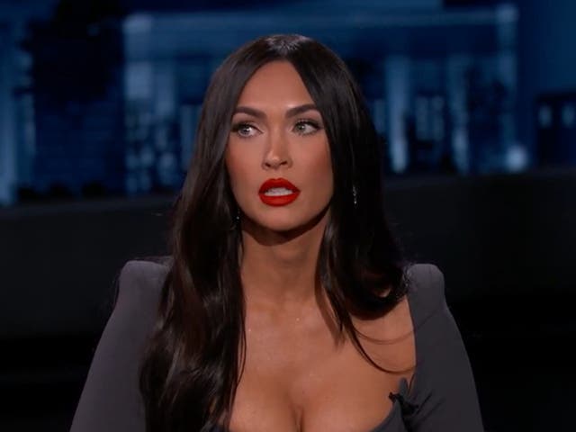 <p>Megan Fox, as pictured during an appearance on ‘Jimmy Kimmel Live!'</p>