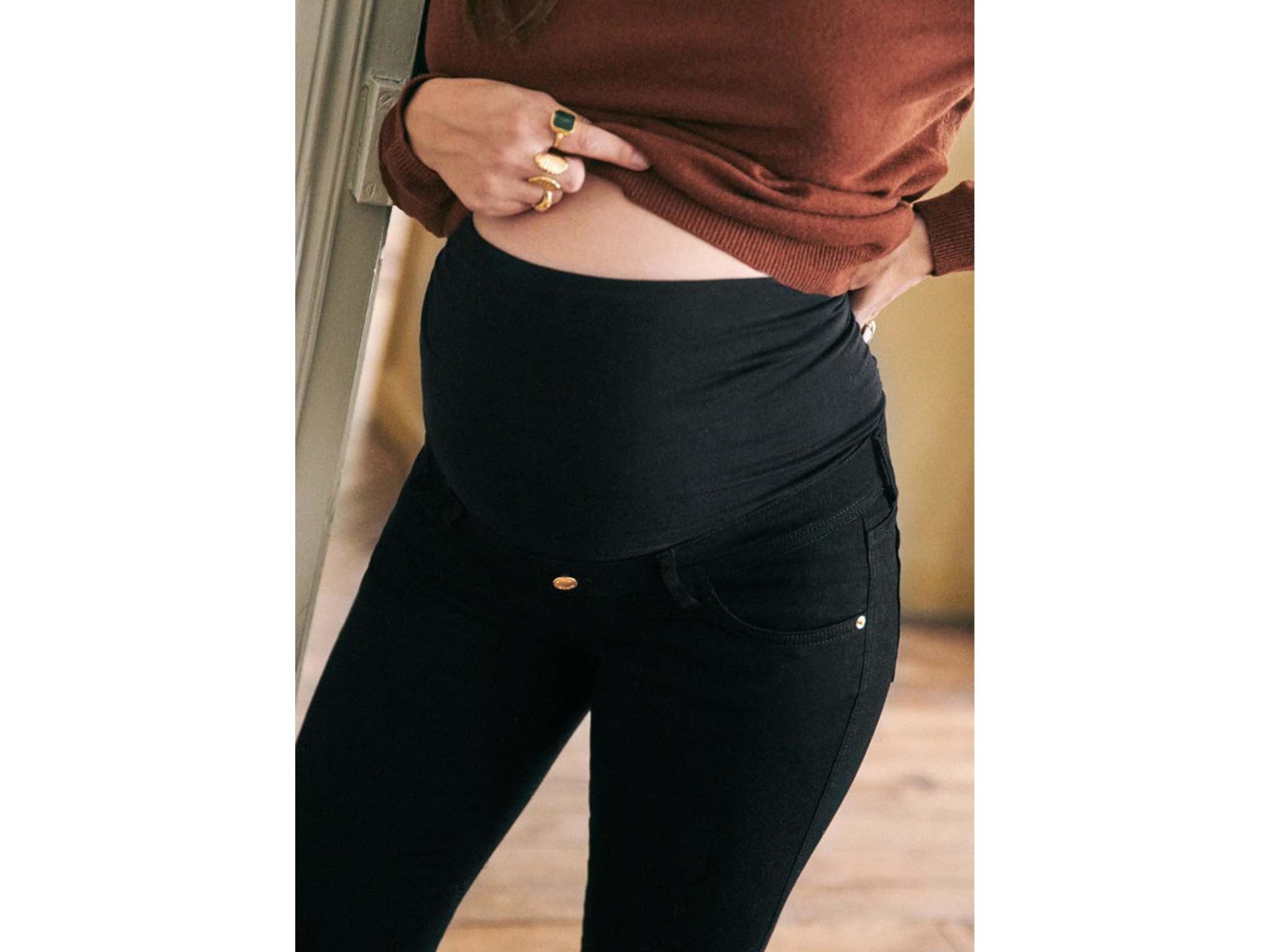 LUXEssentials Women's Maternity Skinny Jeans Secret Fit Belly Pants 