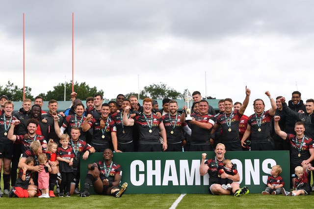 <p>Saracens are back in the Premiership after winning the Championship last season</p>
