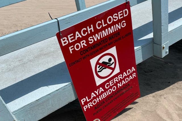 <p>Beaches from El Segundo Beach, south of Los Angeles International Airport, to the Dockweiler RV Park are closed for swimming</p>