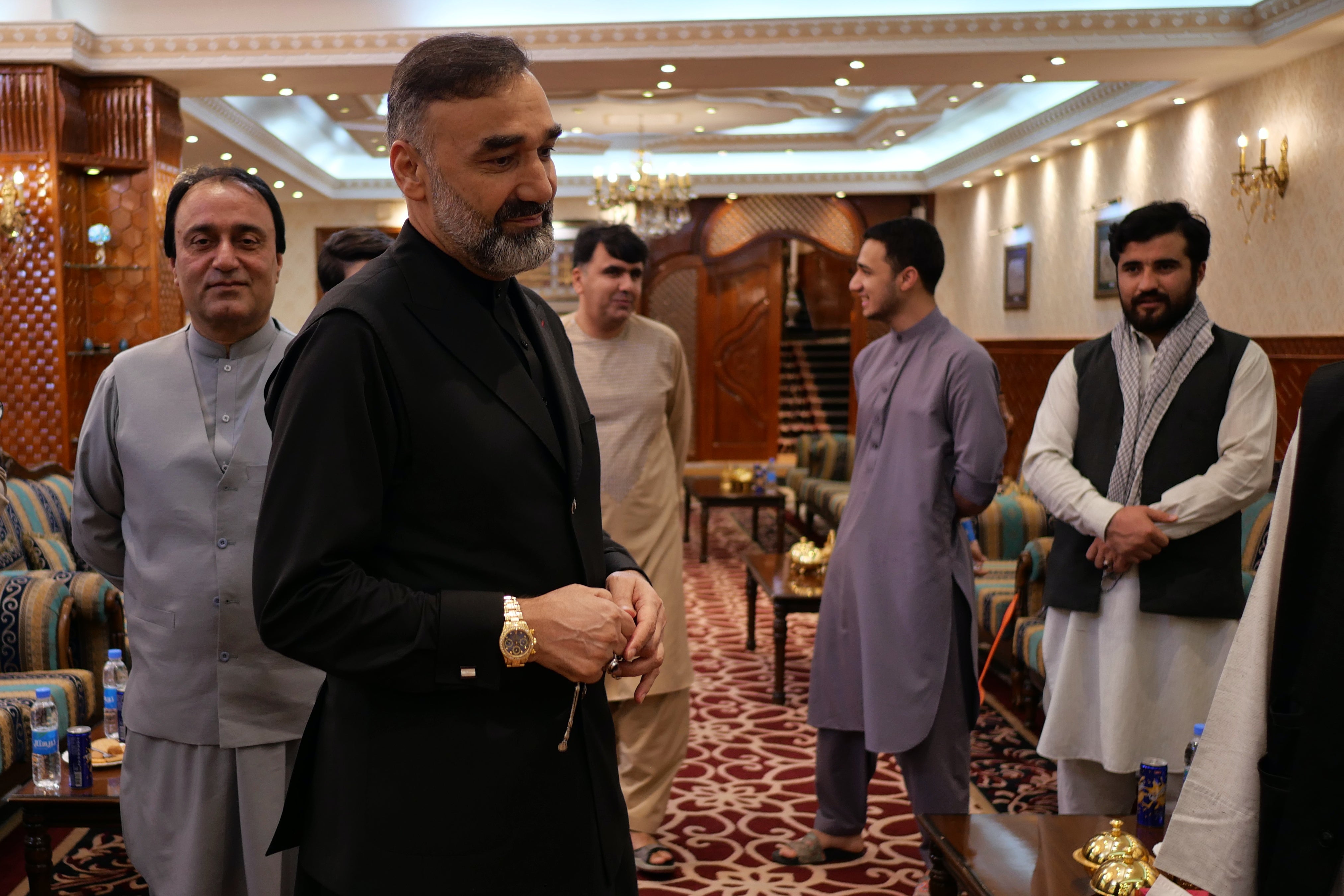 General Atta Muhammad Noor, former Balkh governor and a former mujahedin commander, in his home in Mazar-e-Sharif