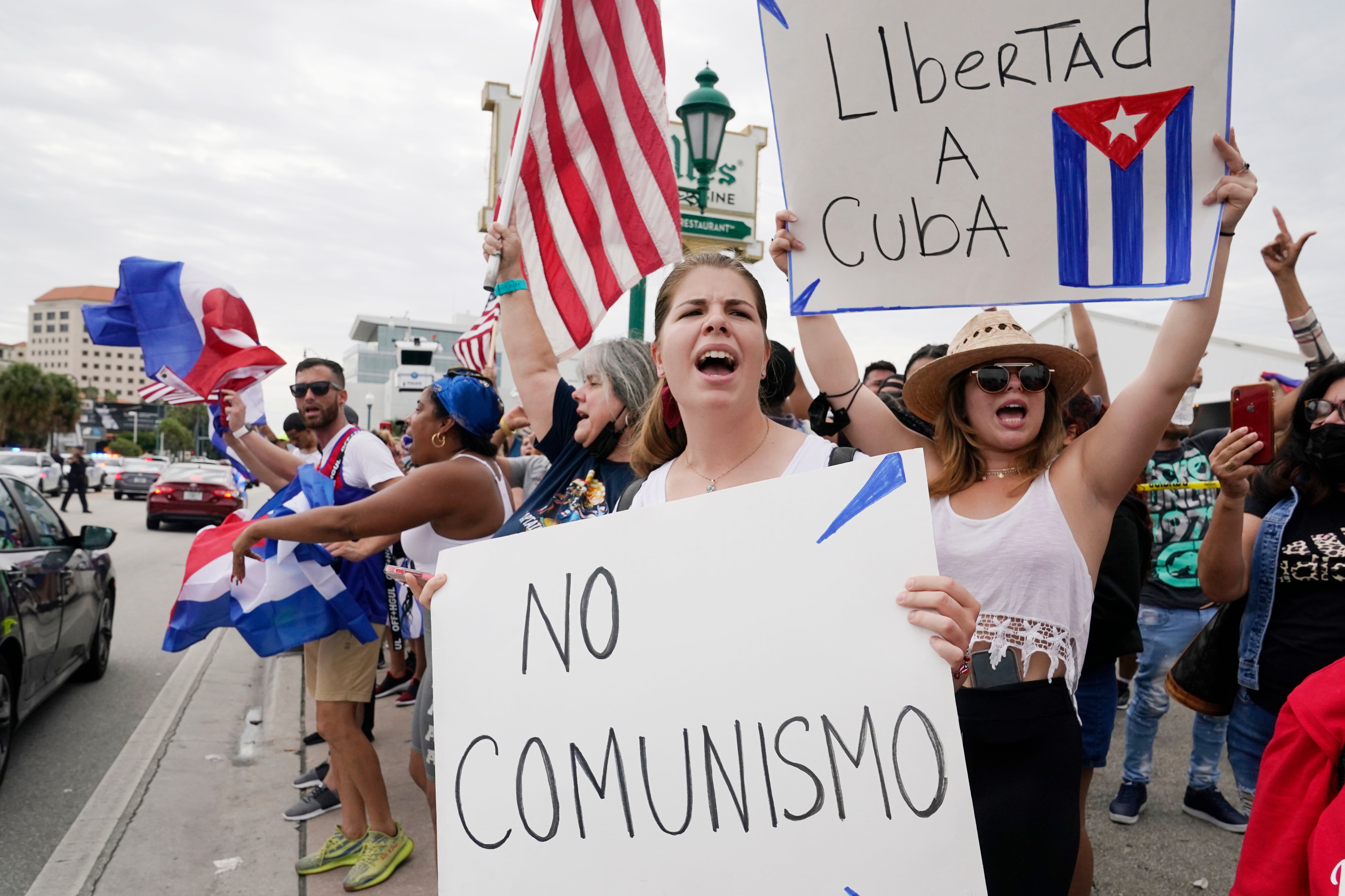 Cubans in Miami talk of boating to island to back protests Instagram