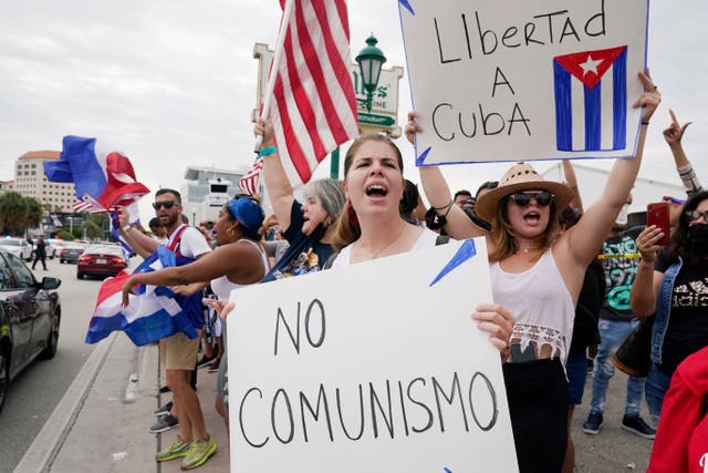 Cuba Protest Miami