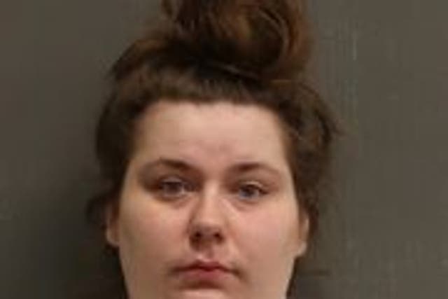 <p>Courtney Mayes, 25, was arrested on arson charges for her involvement in the firework incident in Nashville</p>