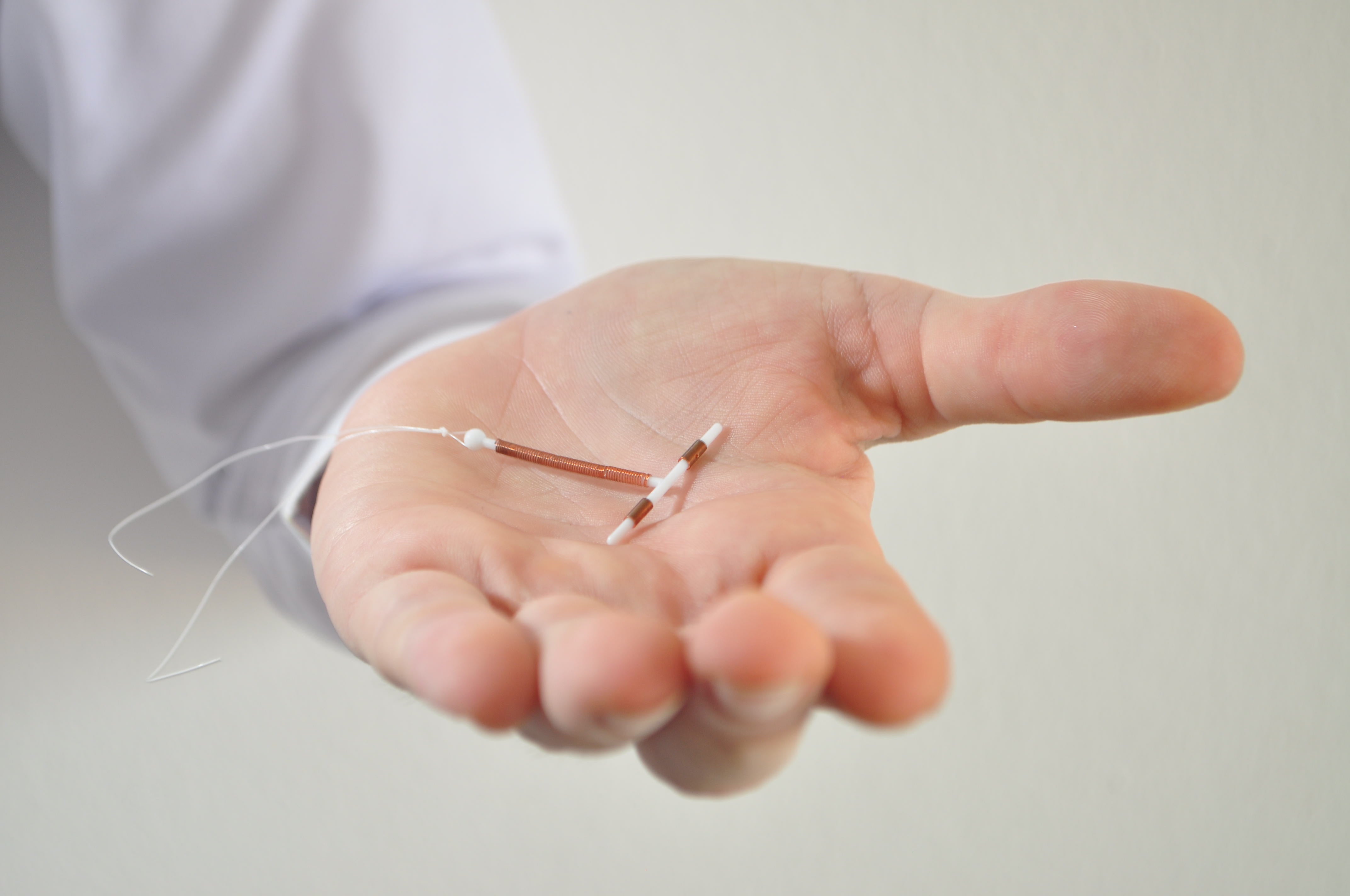 An IUD birth control copper coil device