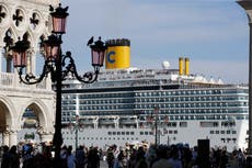 Italy bans cruise ships from Venice lagoon