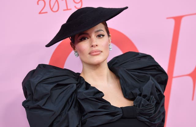 <p>Ashley Graham at the CFDA fashion awards in 2019</p>