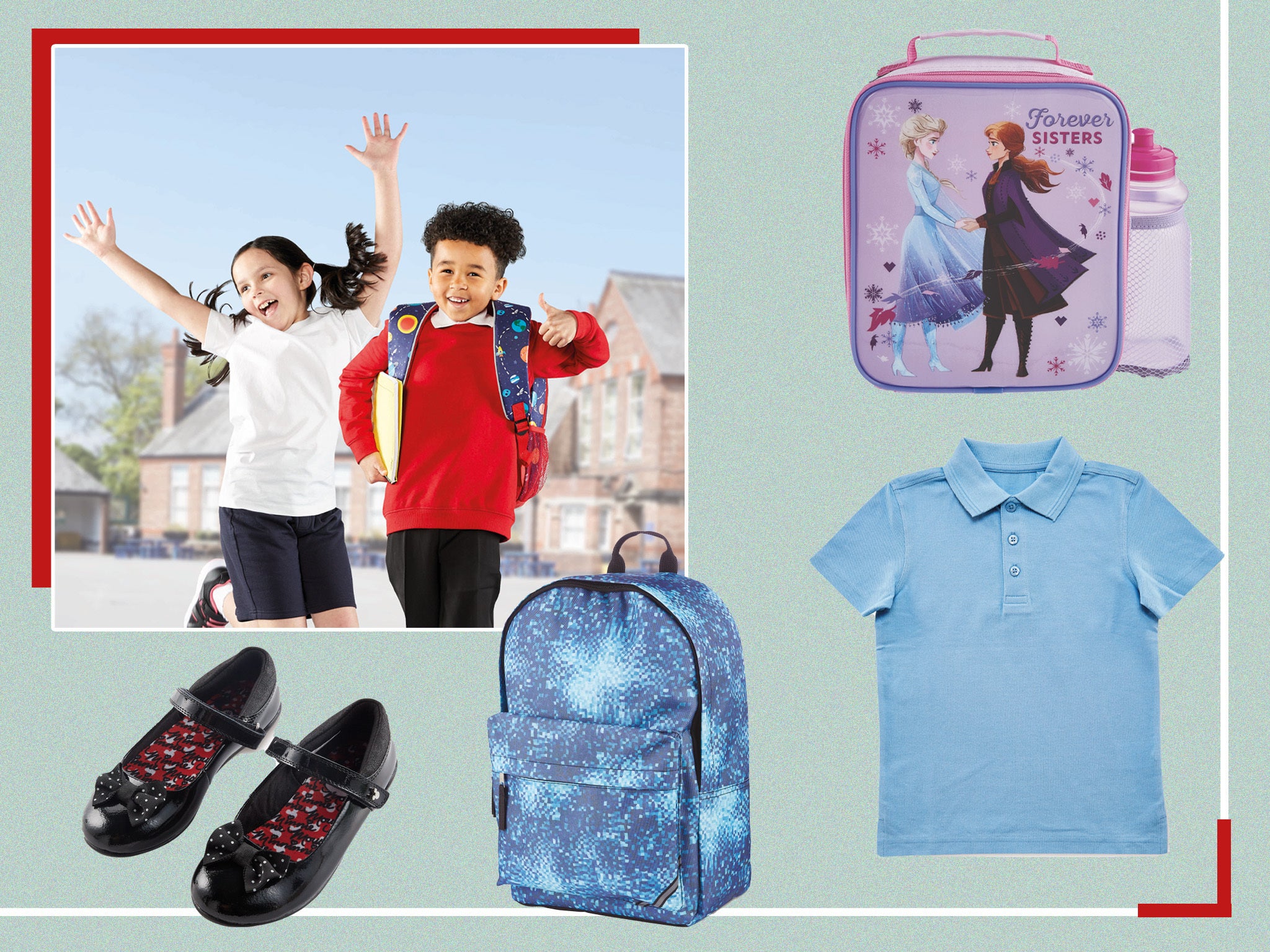 The selection includes everything your child will need, from shirts to shoes