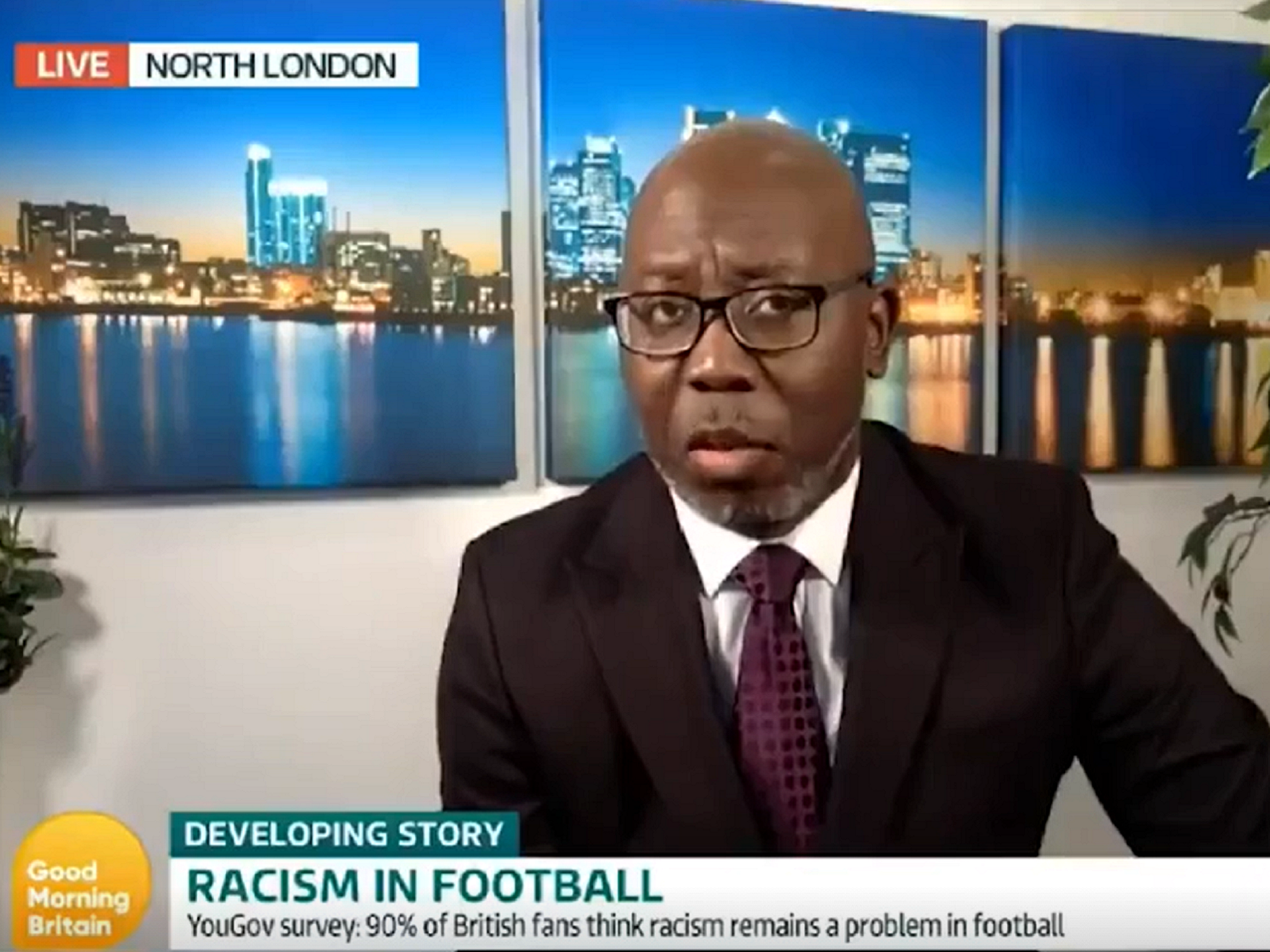 Darren Lewis, a football journalist and associate editor of the Daily Mirror, appearing on ITV’s Good Morning Britain