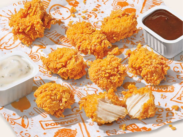<p>Popeye’s chicken nuggets</p>